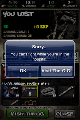 Sorry ... You can't fight while you're in the hospital.