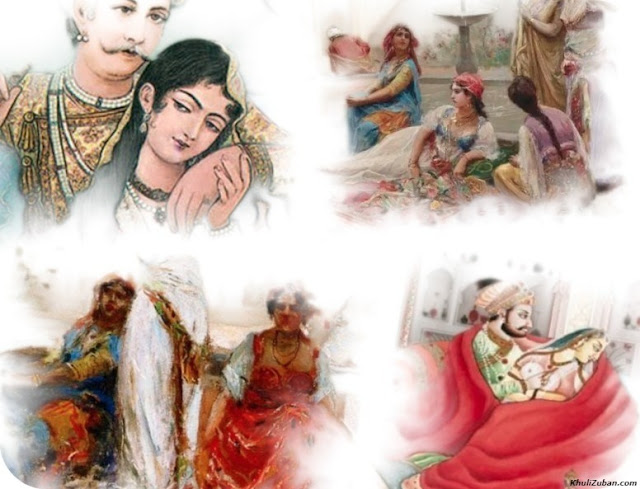 मुग़लों का इतिहास, काला सच, हरम और बीवियां