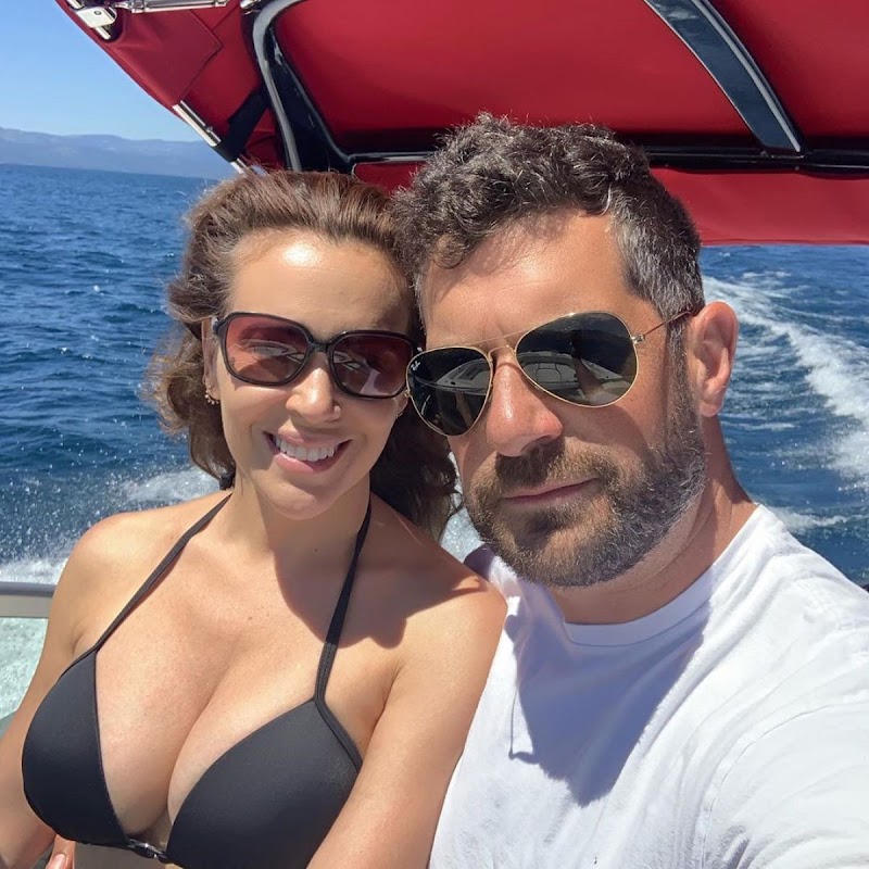 Alyssa Milano in Bikini Top at a Boat in Lake Tahoe 2 Aug-2019
