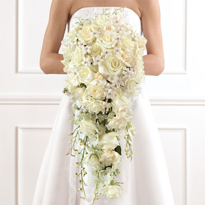 Deluxe Cascade Bridal Bouquet photos