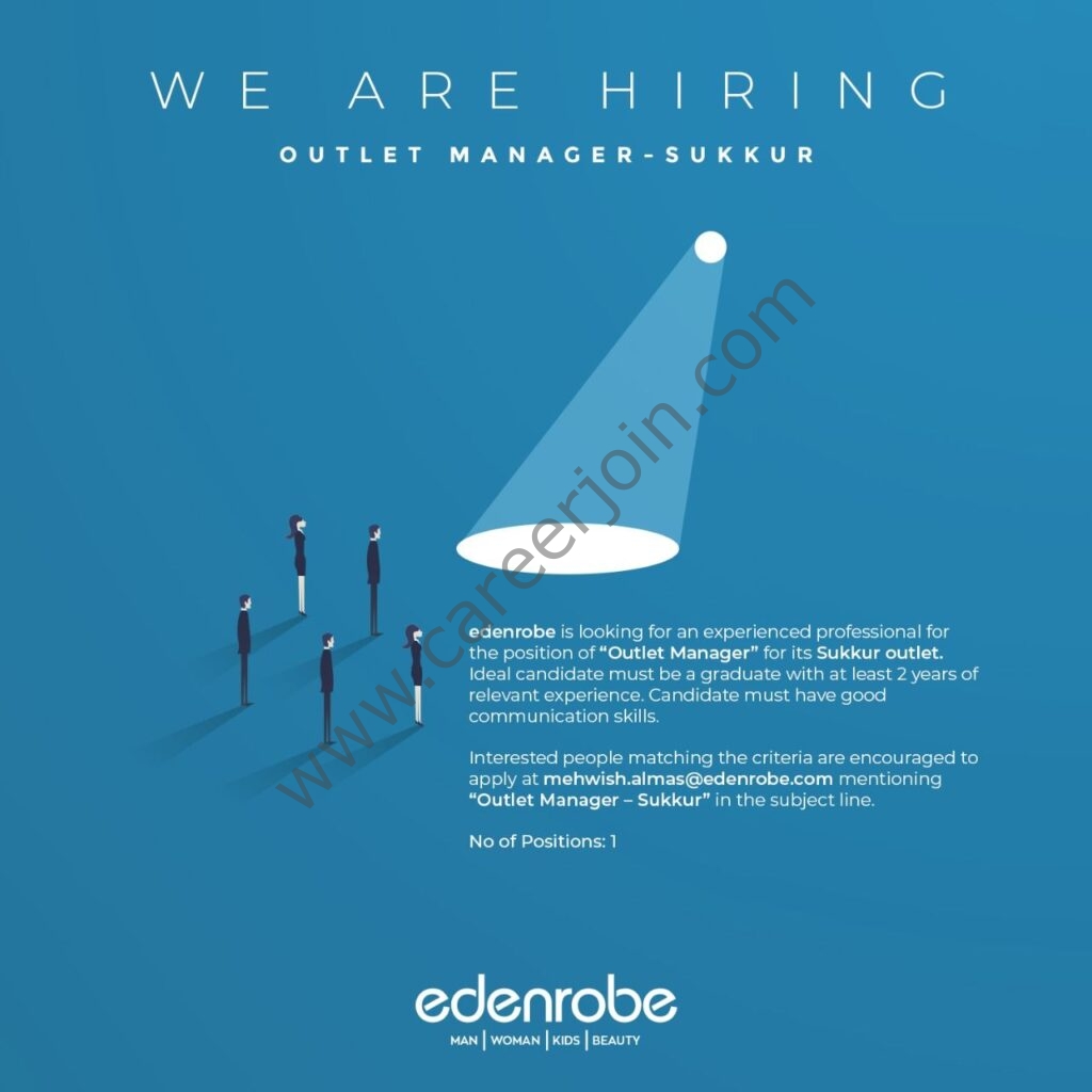Edenrobe Jobs 2021 in Pakistan