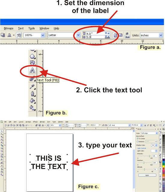 Create Labels using Coreldraw X3