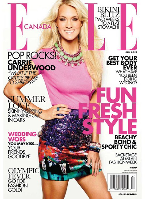 Carrie Underwood is Pretty in Pink on the Cover of Elle Canada » Gossip