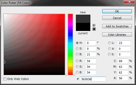 You can also choose a color from the Color Picker