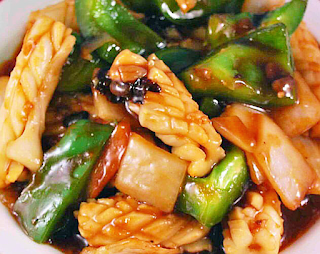 Squid in Oyster Sauce