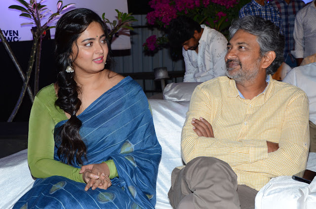 Anushka And Rajamouli At Awe Movie Pre Release Function