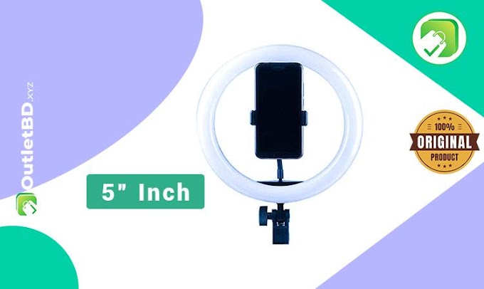 5 Inch USB LED Ring Light with Smartphone Holder