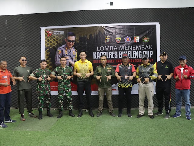 Dandim 1609/Buleleng, Kapolres Buleleng Dan Wadan Raider 900 SBW Juara Lomba Menembak Kapolres Buleleng Cup.