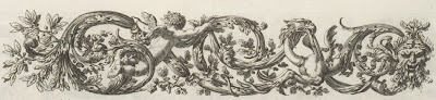 architectural border design - 17th century france