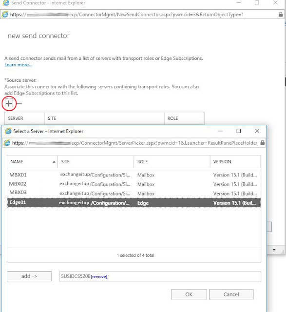 Send Connector Source Server