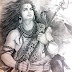 Black and White pencil sketch of Shiva ( Bhole Shankar, Mahadeva, Rudra, Shiv )