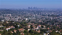 Overlook of metropolitan Los Angeles in California