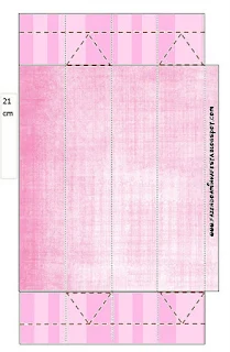 Pink Stripes Free Printable Box.