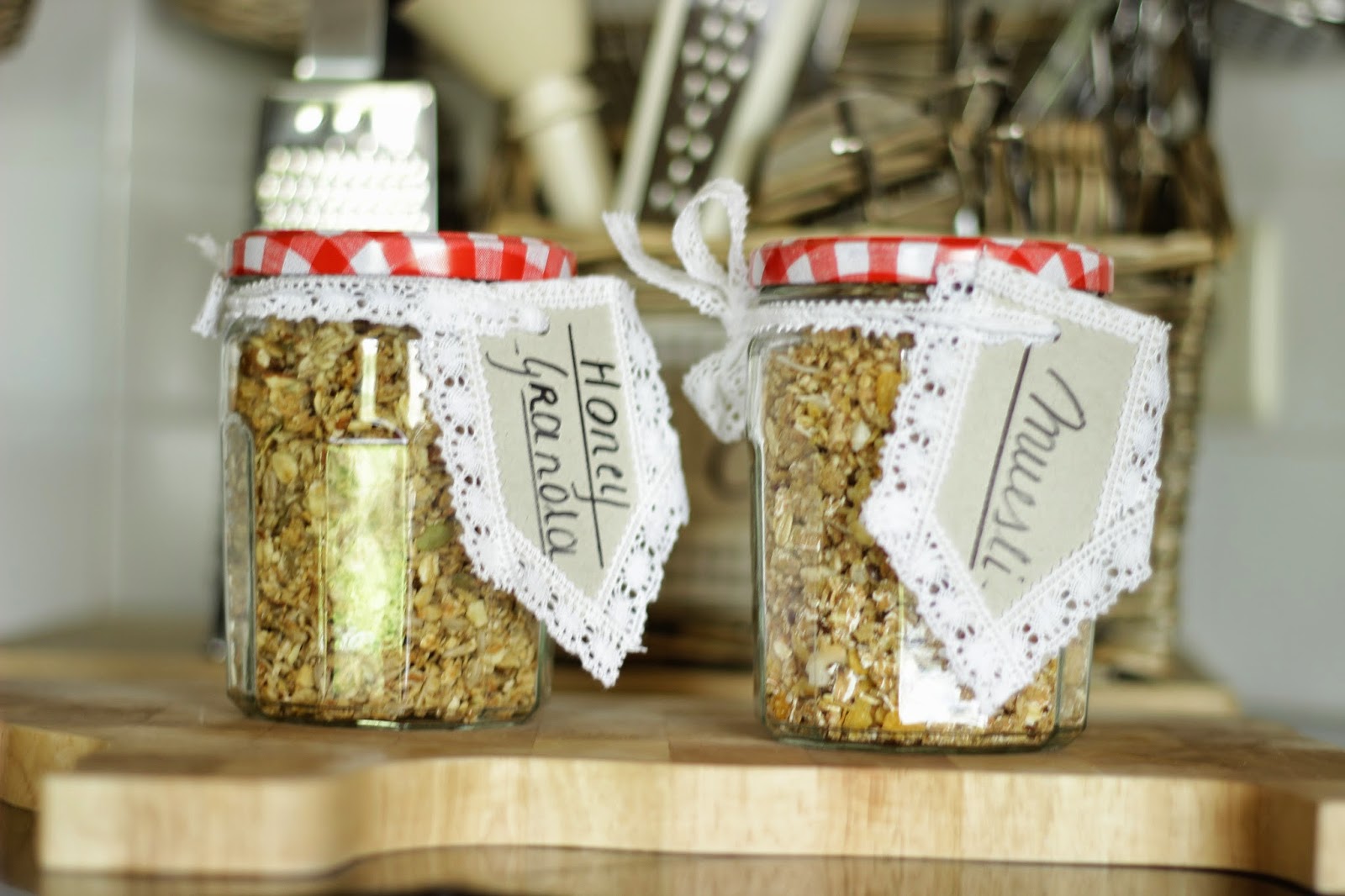 DIY granola jars