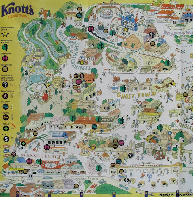 knotts berry farm map 2011. Knott#39;s Berry Farm 1997 Map