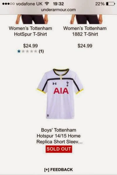 2014/15 Tottenham Shirt