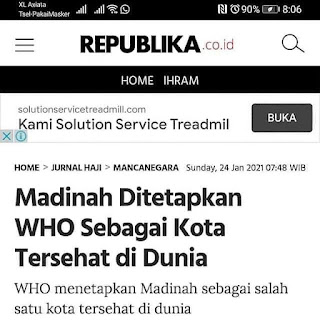 MEKAH DAN MADINAH TIDAK TERSERANG THA'UN (WABAH)