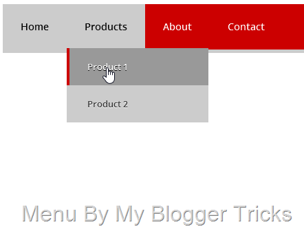 CSS3 Menu