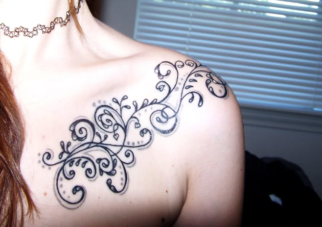Trends in tattoo art today that many women preferred nice tribal tattoo on 
