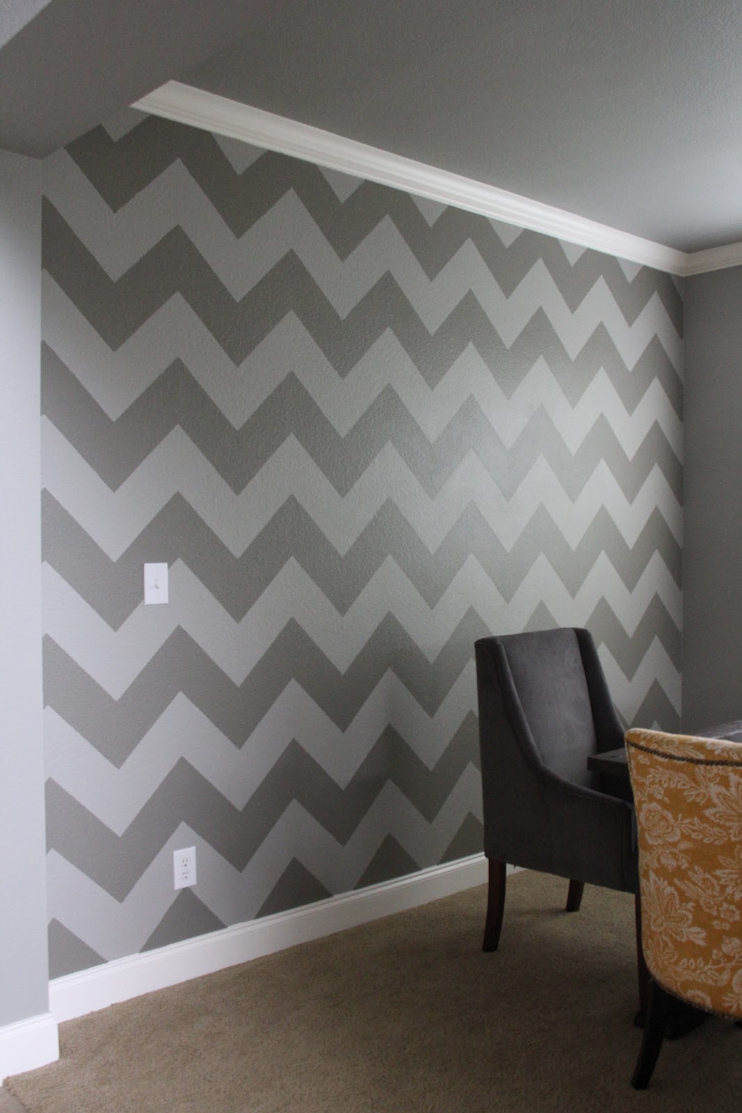 The Chronicles Of Ruthie Hart DIY Chevron Wall