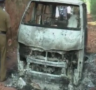 bodies of five individuals burnt inside a van found from koshenwatta in dankotuwa