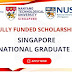 Singapore Government Scholarship 2023-2024 Fully funded. 