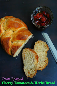 Roasted cherry tomatoes & herbs bread