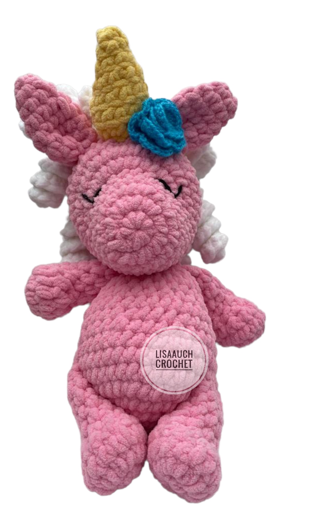 Plush Stuffed Unicorn Amigurumi Crochet Toy Pattern
