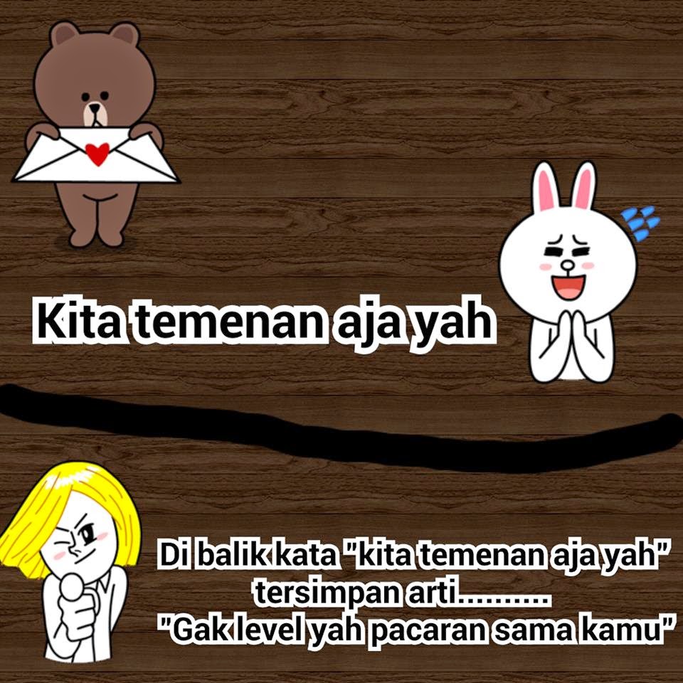 Dp BBM Komik Line Brown Cony Bahagia Galau Lucu Info Unik Lucu