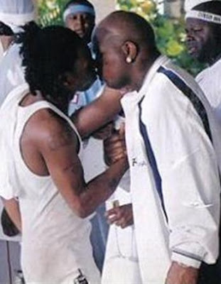 Lil Wayne Kissing Birdman. lil wayne kiss bird man lil