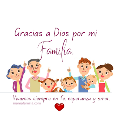 linda imagen de gracias a Dios por mi familia