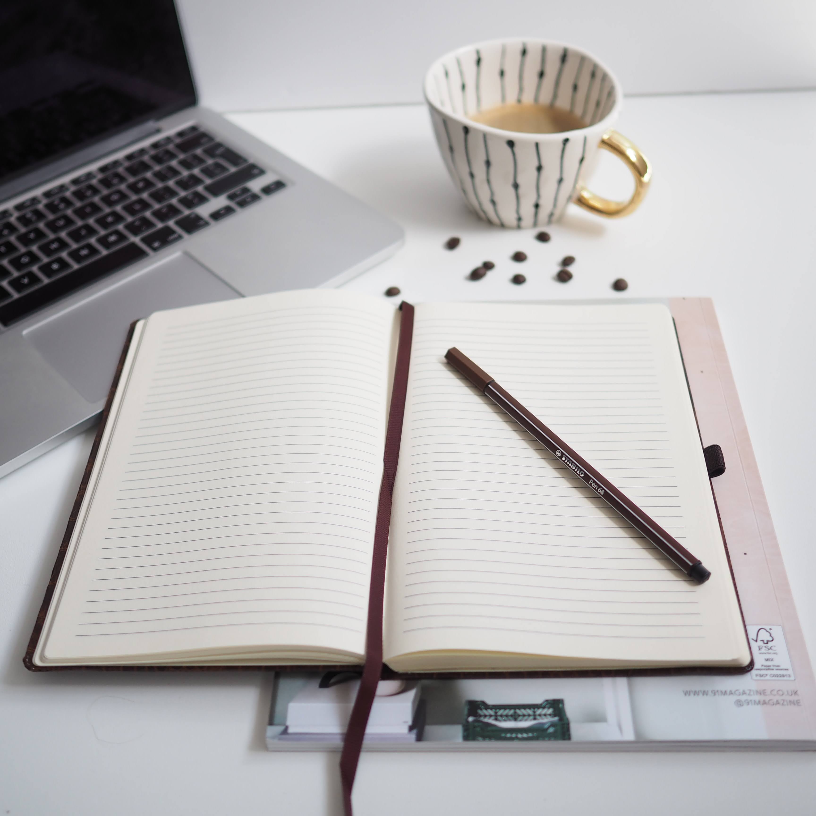 Blank White Notebook | Photo by Reina Lovefull via Unsplash