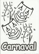 Desenho para colorir de Carnaval.Feliz Carnaval (desenho para colorir de carnaval)
