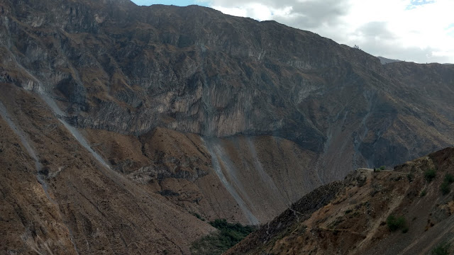 beautiful rugged scenery in the Colca Canyon