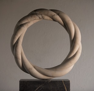 Cornula: CARRARA MARBLE, 2017: W 62cm, H 62 cm, D 10 cm; SOLD