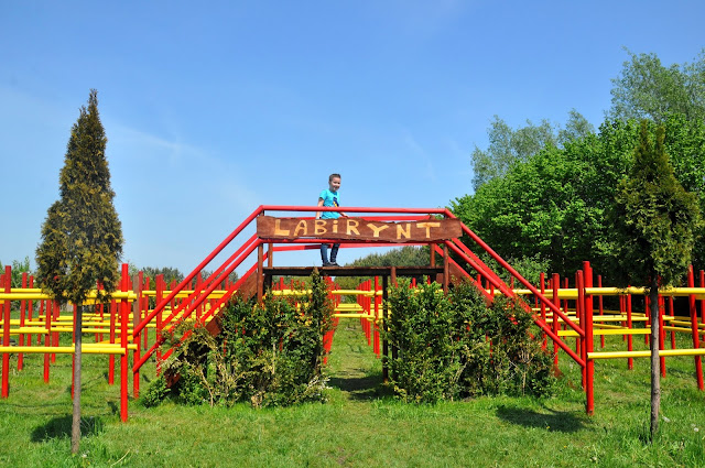 Labirynt Minotaura w parku w Rumi