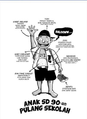 30 Meme Ilustrasi Kehidupan Anak-anak Tahun 90an Ini Bikin 