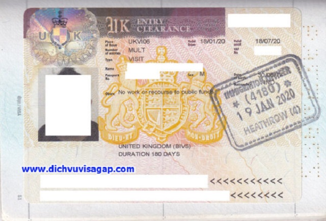 Dịch vụ làm visa Anh (UK visa) tại TPHCM uy tín