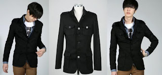 casual blazer pria murah