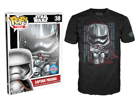 New York Comic Con 2015 Exclusive Pop! Tees T-Shirts by Funko - Star Wars Episode VII The Force Awakens - Captain Phasma