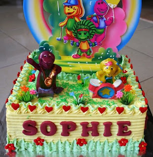 Barney Birthday Cake on Joris  Kitchen  Barney S Birthday Cake For Sophie