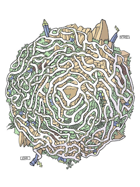 17 Gambar Labirin Ini Tidak Hanya Indah, Namun Juga Menarik Untuk Dipecahkan, maze, permainan labirin, teka-teki