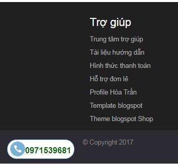 Tạo nút gọi điện thoại cho blogspot đơn giản