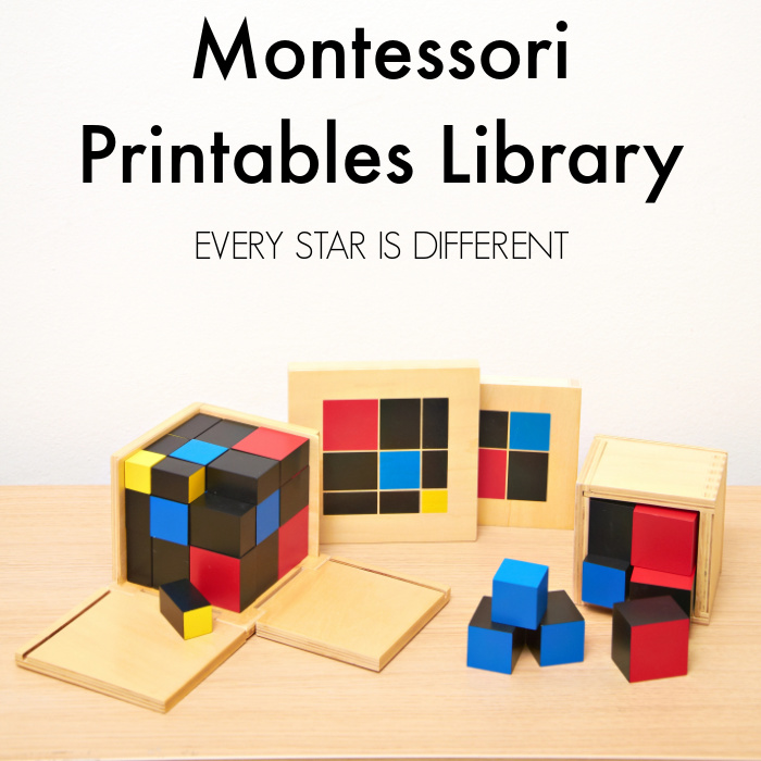 Montessori Printables Library