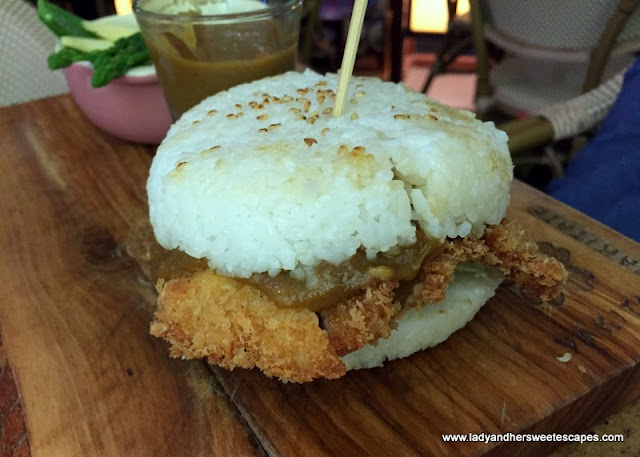 rice burger at Yakitate Dubai