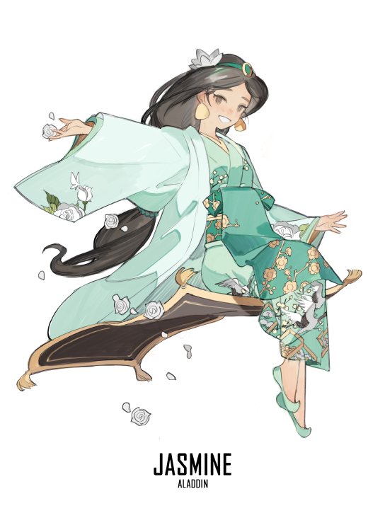 The Movie Sleuth Images Fan Art Depicting Disney Princesses In Japanese Kimonos