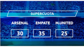 Mondobets Supercuota Arsenal vs United 30-1-2021