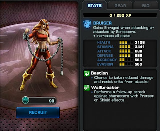 Marvel Avengers Alliance stats for Thundra