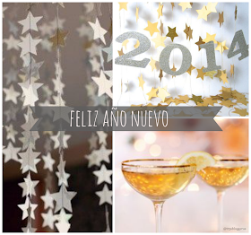 feliz año nuevo 2014 / happy new year 2014 / stars, champagne