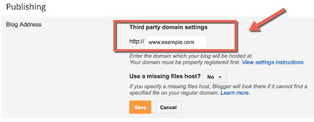 How to Setup Custom Domain for Blogger Blogs